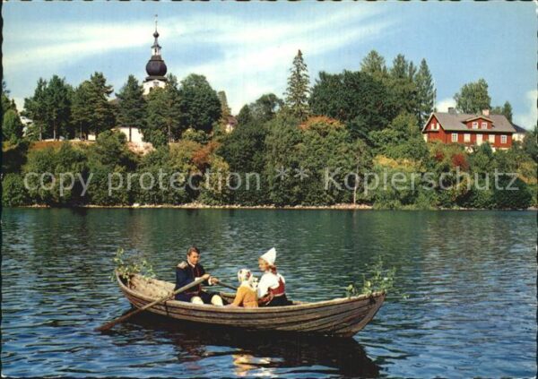 Dalarna Lake Siljan by Leksands Church Bootspar