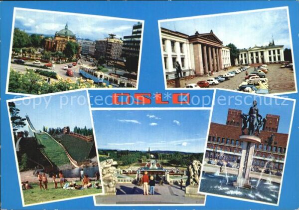 Oslo Norwegen Nationaltheater University Skijumping H