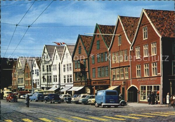 Bergen Norwegen Bryggen