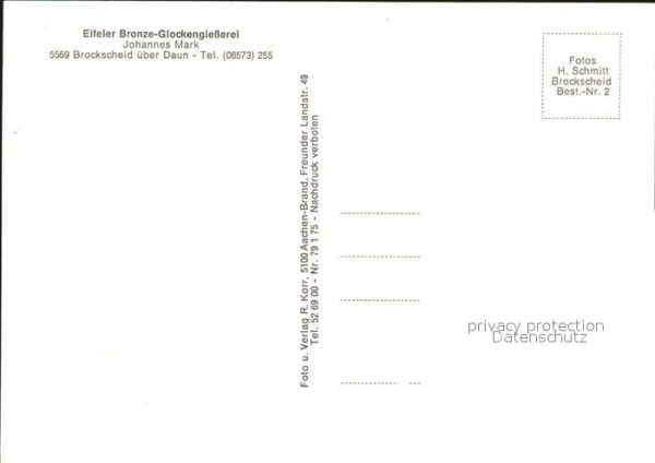 Brockscheid Eifeler Bronze Glockengiesserei Gemauer – Bild 2