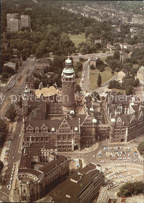 Leipzig Neues Rathaus Fliegeraufnahme