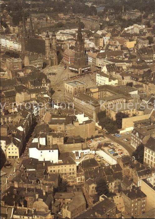 Halle Saale Zentrum Fliegeraufnahme
