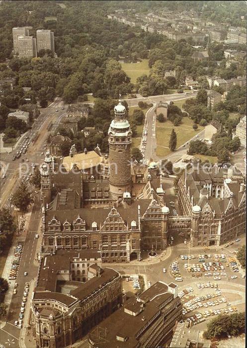 Leipzig Neues Rathaus Fliegeraufnahme