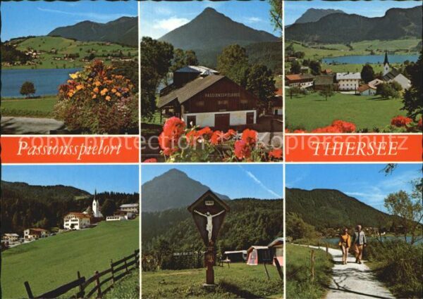 Thiersee See mit Kirchberg Passionsspielhaus Pen