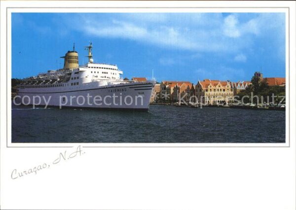 Willemstad Cruise ship leaving St Annabay harbour