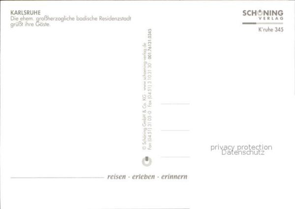 Karlsruhe Baden Kirche Schloss Park Teilansichten – Bild 2