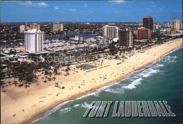 Fort Lauderdale Beach Bahia Mar Air view