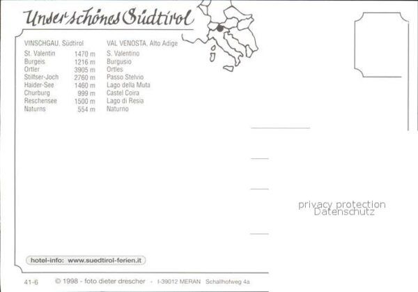 Vinschgau Val Venosta St Valentin Burgeis Ortler Stilfser Joc – Bild 2