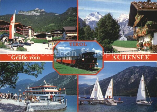 Maurach Achensee Dorfmotive Fahrgastschiff  Bootssteg Ac
