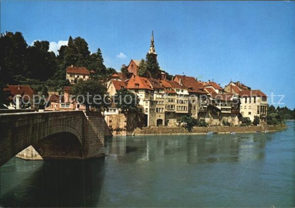 Laufenburg Baden Teilansicht Rheinbrücke