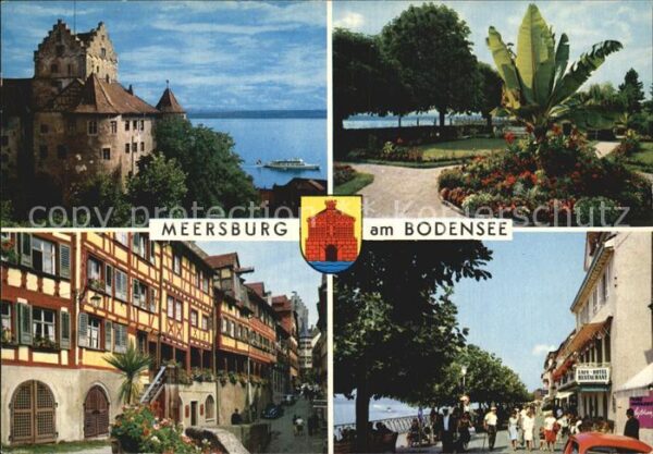 Meersburg Bodensee Schloss Park Fachwerkhäuser Promenade