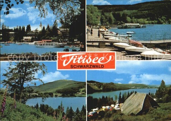 Titisee Teilansicht Bootsliegeplatz Seeblick Ba