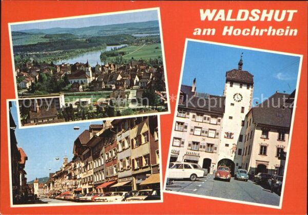 Waldshut-Tiengen Panorama Hochrhein Strassenpartie Obere