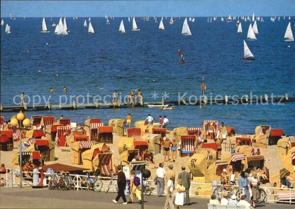 Travemuende Ostseebad Segelregatta Strandpartie Seebrücke