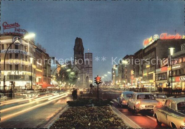 Berlin Kurfürstendamm mit alter und neuer Kais