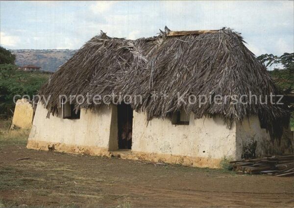 Curacao Niederlaendische Antillen Straw covered cottage kunuku house