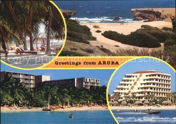 Aruba Strand Küste Hotelkomplex