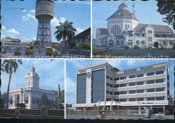 Medan Indonesia Water tower Central Post Office City ha