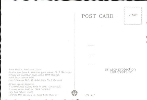 Medan Indonesia Central Post Office Water Tower City Ha – Bild 2