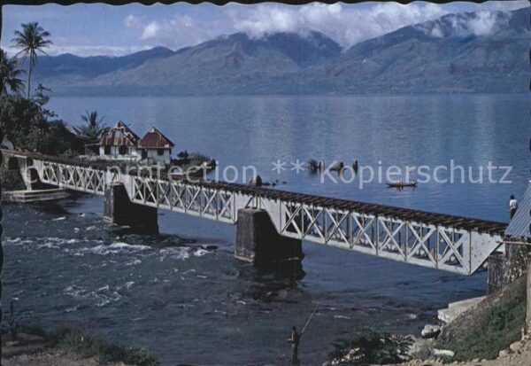 Sumatra Sumatera Singkarak Lake Bridge