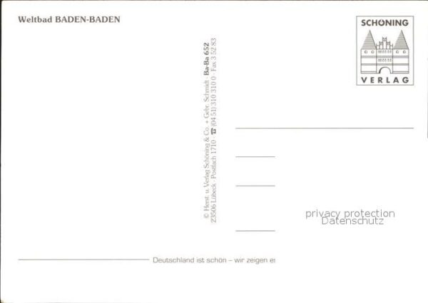 Baden-Baden Fontäne Park Schloss Kurhaus Schwimmbad – Bild 2