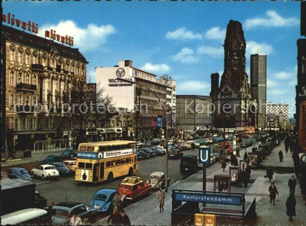 Berlin Kurfürstendamm Alte und neue Kaiser Wil