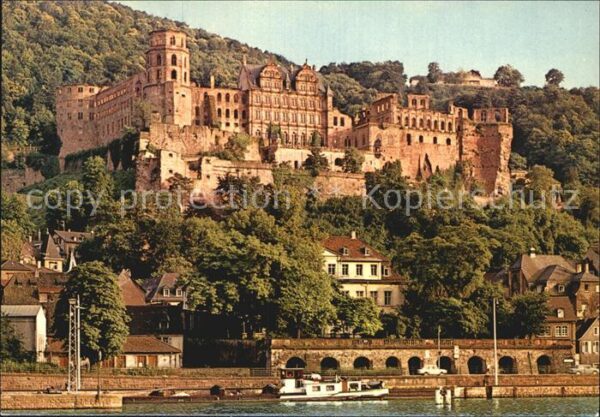 Heidelberg Neckar Heidelberger Schloss von der Hirschgass