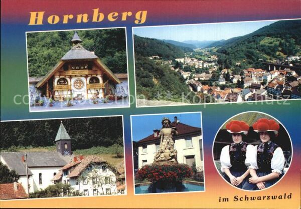 Hornberg Schwarzwald Uhrenspiele Haus Panorama Kirche Brunne