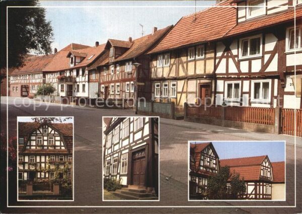 Schlitz Strassenpartie Fachwerkhäuser