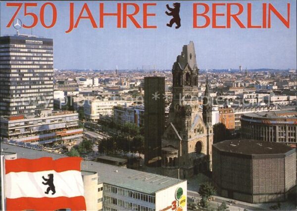Berlin Kaiser Wilhelm Gedächtniskirche und Eur
