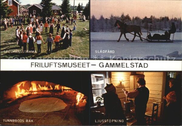 Gammelstad Freiluftmuseum Brotbackofen Schlittenfa