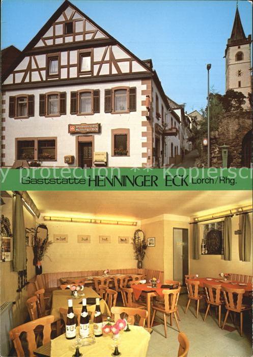 Lorchhausen Rheingau Gaststätte Henninger Eck