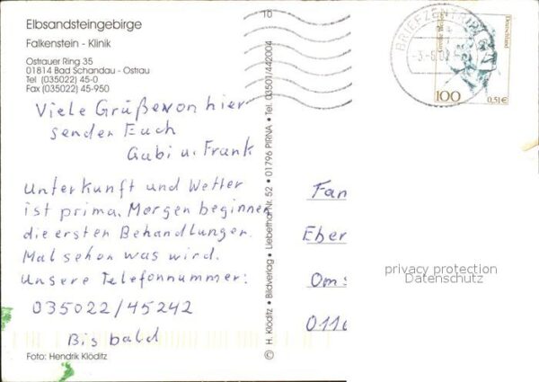 Ostrau Bad Schandau Falkenstein Klinik – Bild 2