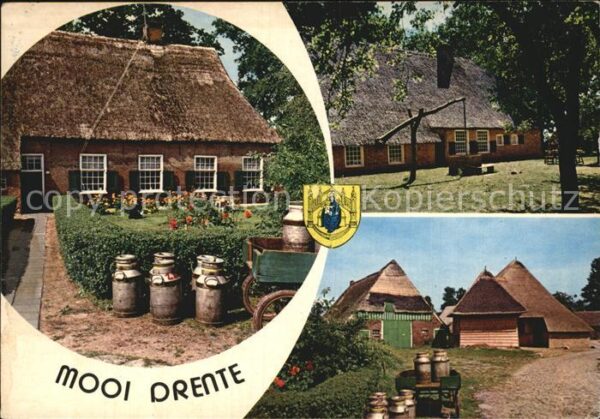 Mooi Drente Ortsansichten Milchkannen
