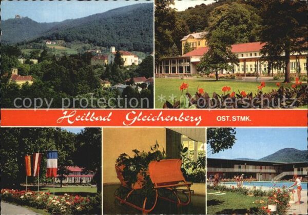 Gleichenberg Bad Kurmittelhaus Kurpark Schlitten Schwimm