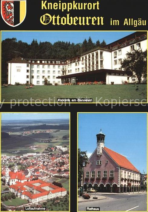 Ottobeuren Kurklinik am Bannwald Rathaus Luftaufna