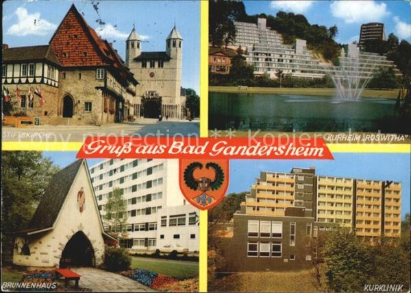 Bad Gandersheim Stiftskirche Kurheim Roswitha Brunnenha