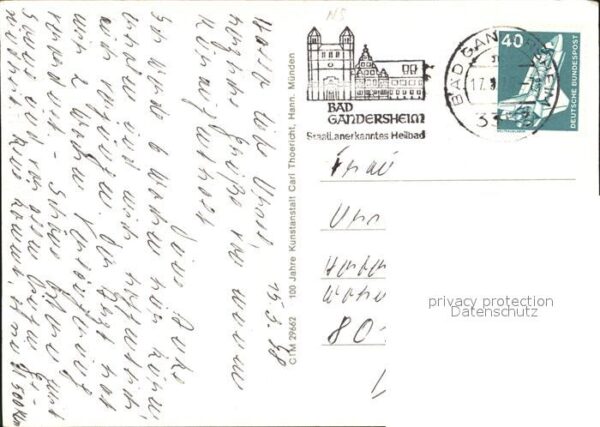 Bad Gandersheim Stiftskirche Kurheim Roswitha Brunnenha – Bild 2