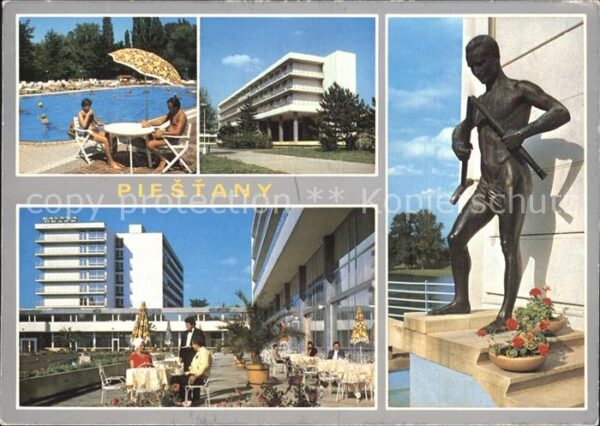 Piestany Präsidentenstatue Hotelanlagen