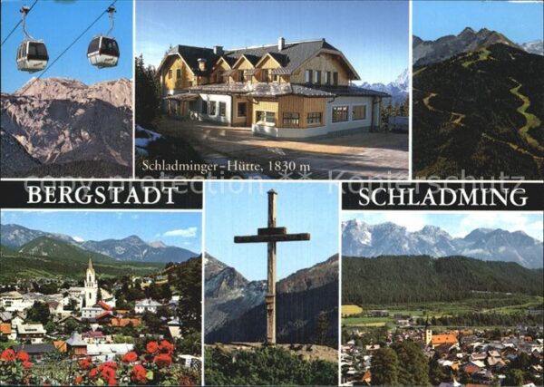 Schladming Obersteiermark Schladminger Hütte Seilbahn Gipfelkreuz