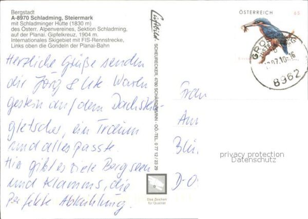 Schladming Obersteiermark Schladminger Hütte Seilbahn Gipfelkreuz – Bild 2