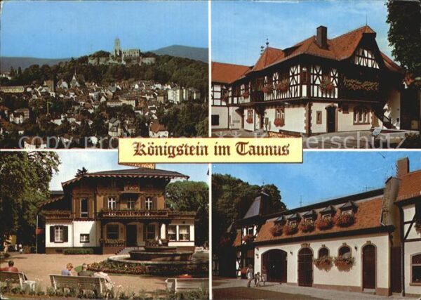 Koenigstein Taunus Burgruine Stadtansichten