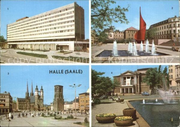 Halle Saale Interhotel Stadt Halle Hansaring Fahnen