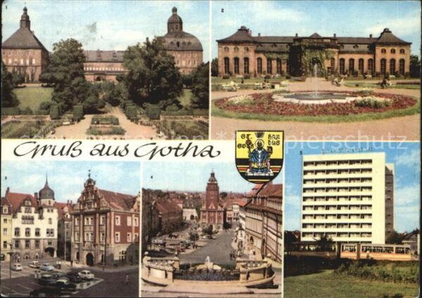 Gotha Thueringen Schloss Friedenstein Orangerie Rathaus