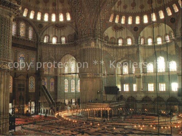Istanbul Constantinopel Blaue Moschee innen