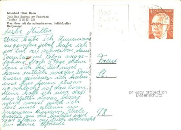 Bad Buchau Federsee Moorbad Haus Ilona – Bild 2