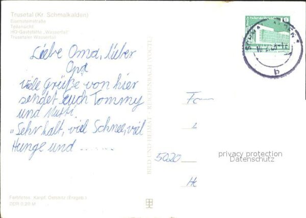 Trusetal Eisensteinstraße Wasserfall HO Gaststät – Bild 2