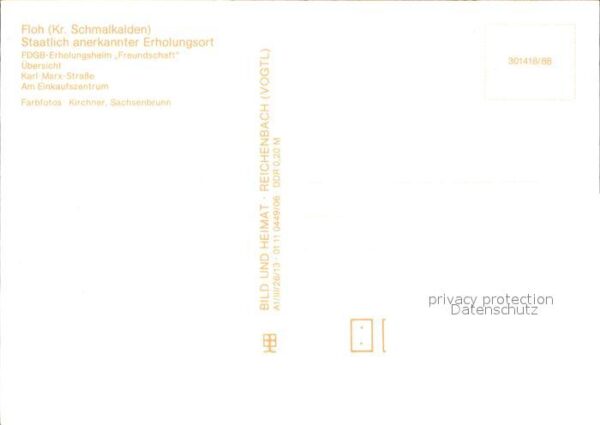 Floh-Seligenthal FDGB Erholungsheim Freundschaft Karl Ma – Bild 2