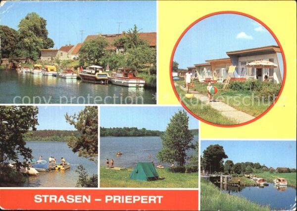 Strasen Priepert Schleuse Bungalowsiedlung Pelz