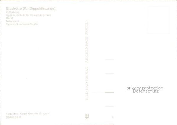 Glashuette Sachsen Kulturhaus Ingenieurschule Feinwerktech – Bild 2
